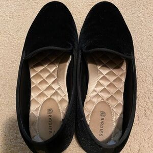 Birdies EUC starling velvet loafers 7.5 black